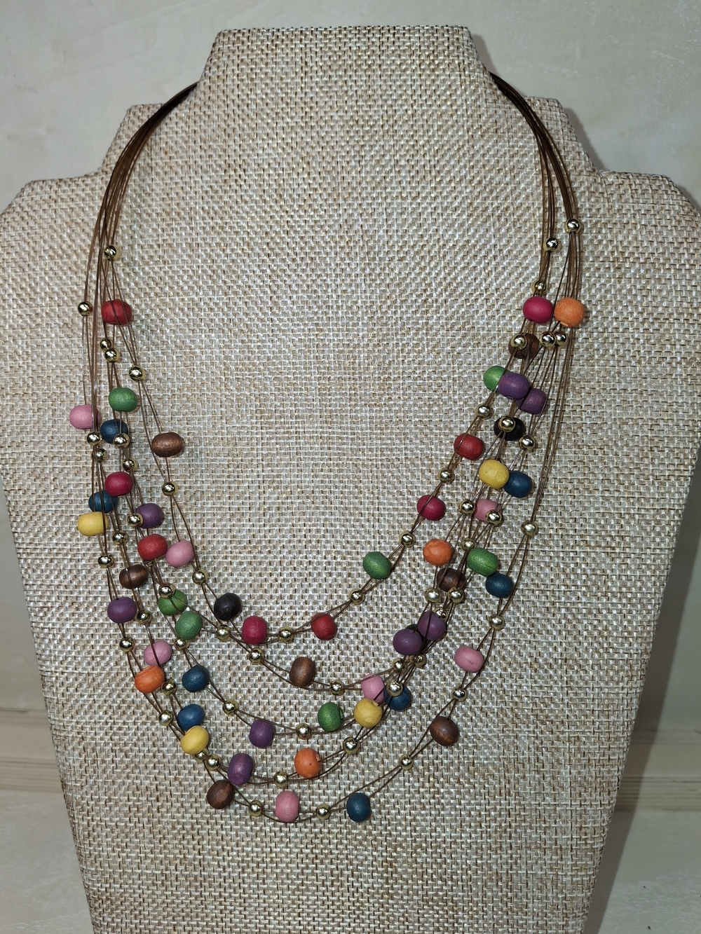 Multi-Color Beaded Layered Necklace - Women Jewelry
